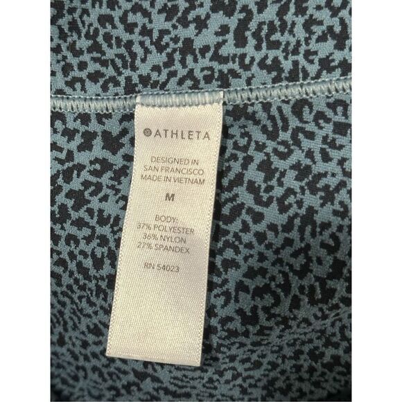 Women’s Blue Athleta Salutations Stash 2 Textured Tights Athletic Leggings Size - Picture 7 of 7